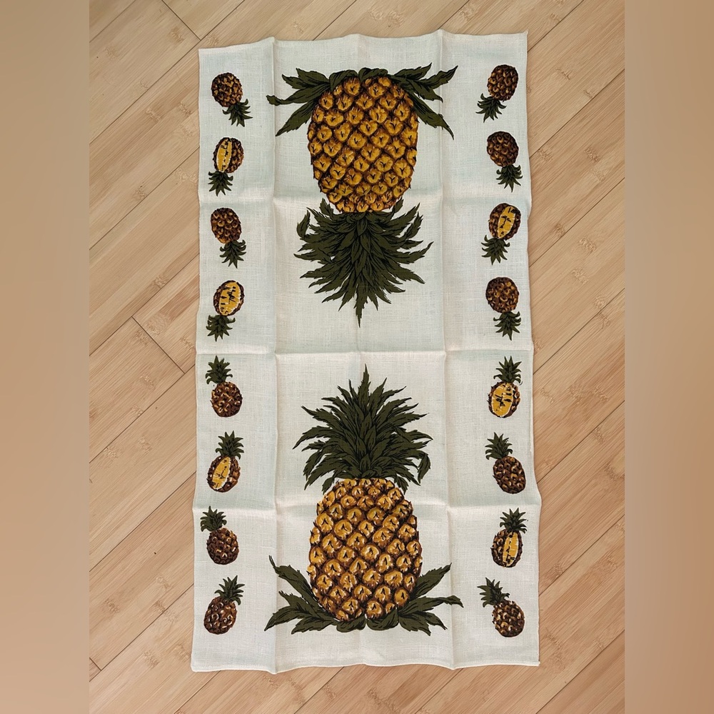 Pineapple Linen Tea Towel